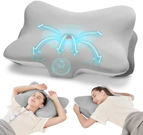 JOYENERGY Ergonomic Memory Foam Cervical Pillow for Neck and Shoulder Pain