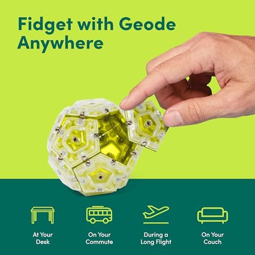 Speks Geode Magnetic Sensory Sphere, Stress Relief Tool, Executive Desk Toy