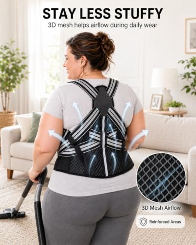 Women's Plus Size Posture Corrector 5XL, Full Back Support for Home Use