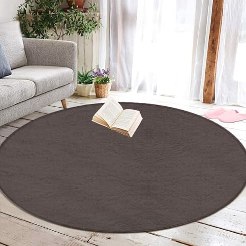 Highly Premium Quality Floor Mat, Office Chair Decor Mat, Room Sofa Yoga Soft Round Carpet Grey, 60inch