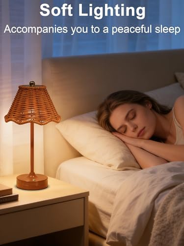 Cordless Table Lamp,LED Rechargeable Small Desk Lamp