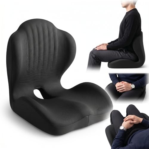 Ergonomic Memory Foam Seat Cushion with Back Support