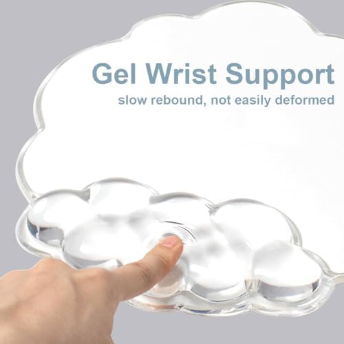 Cloud Mouse Pad with Wrist Rest Support, Erogonomic Mousepad for Office