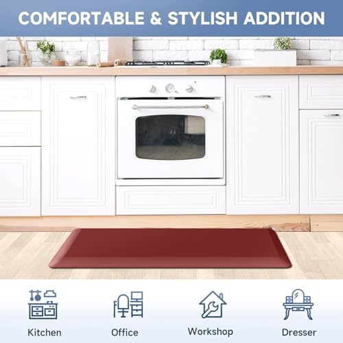 4/5 Inch Thick Kitchen Mats for Floor, StepRite Kitchen Rug for Standing