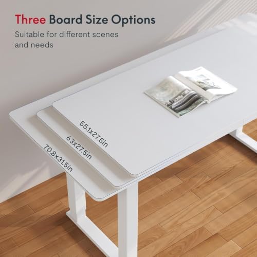 SANODESK 4-Leg 71''x32'' Large Electric Height Adjustable Standing Desk