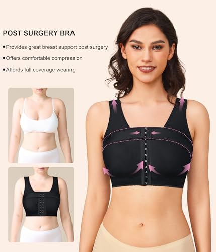 BRABIC Women's Front Closure Post-Surgery Posture Corrector Bra Shaper Tops