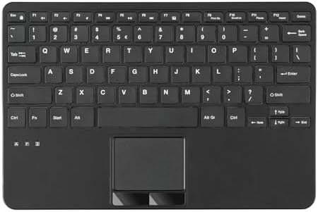 Perixx PERIBOARD-725 Wireless Keyboard with Touchpad - Multi-Device Connection with 2.4G and Bluetooth - Silent Scissor Keys - 11.18x7.17x1.1 Inches Dimension - US English