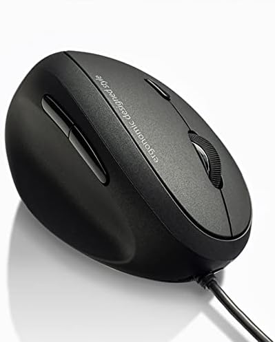 SANWA Left Hand Ergonomic Mouse, Wired Lefty Mouse for Small & Medium Hands