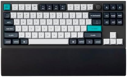 Ergonomic Silicone Wrist Rest for Keychron Q3 / Q3 Max / V3 / V3 Max / C3 Pro,14.37" Honeycomb Non-Slip Palm Rest, 80% TKL Mechanical Keyboards with Typing Pain Relief