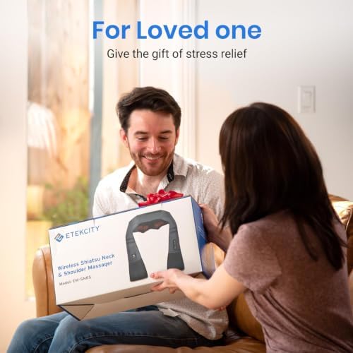 Etekcity FSA Eligible Cordless Neck Massager for Pain Relief Deep Tissue
