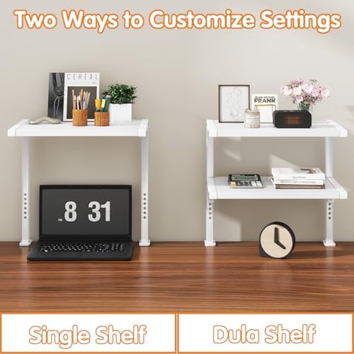 IBUYKE Clamp on Desk Organizer Shelf,Desk Extender Shelves UTMZ007W