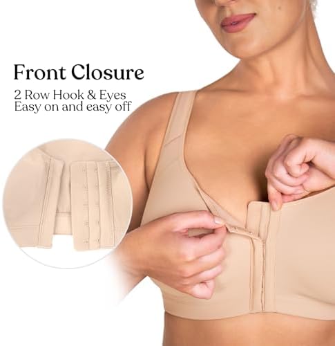 HSIA Posture Bras for Women Front Closure No Underwire Back Support Bra
