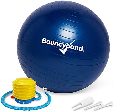 Bouncyband Balance Ball – Create Flexible Seating to Improve Focus at School, Office, or Home with This No-Roll Weighted Ball
