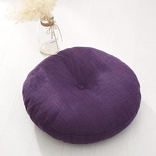 Removable Tatami Futon Floor Cushion Seating Cushion Floor Pillow,Round Living Room Office Chair Pads Mat Yoga Cushion Meditation Floor Pillow H 45cm(18inch)