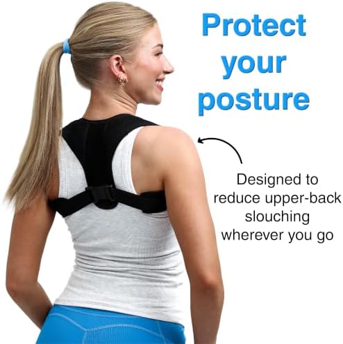 Omeer Posture Corrector for Women and Men, Adjustable Back & Shoulder Brace