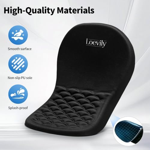 Ergonomic Mouse Pad with Wrist Rest, 8° Memory Foam Wrist Support