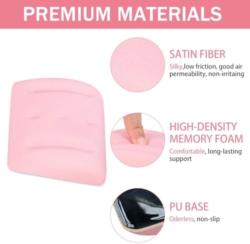 VAGAU Wrist Rests for Laptop, Wrist Support for Keyboard and Mouse Pink