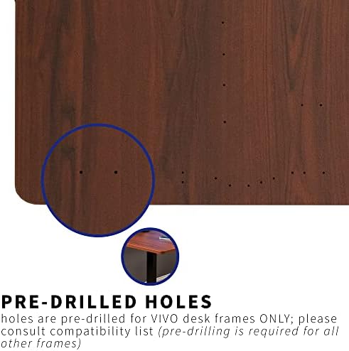 VIVO Dark Walnut 71 x 36 in Table Top, DESK-TOP72-36D