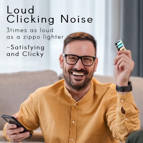 Fidget Toys for Adults, Metal Fidget Clicker with Adjustable Noise Level