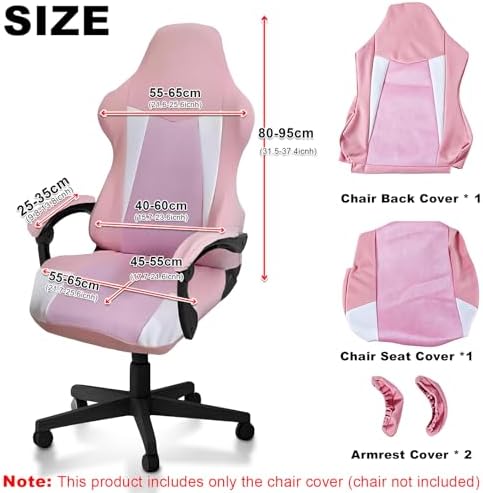 Gaming Chair Covers Only,Stretchable Fit Thick Breathable Mesh