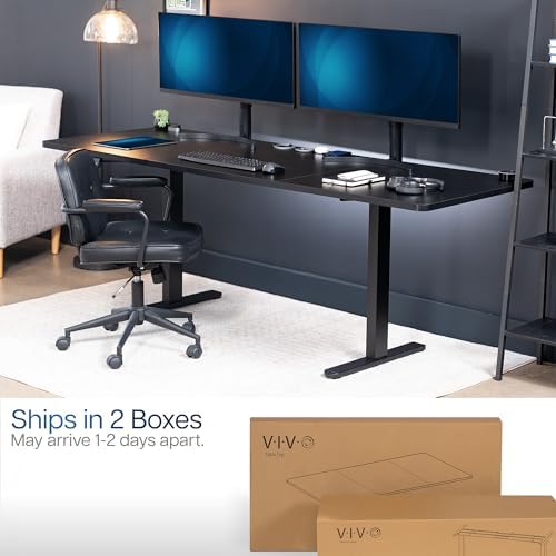 VIVO Black 83 x 30 in Standing Desk, DESK-KIT-E2B84-30B