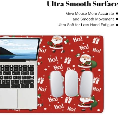 Christmas Large Mouse Pad Non-Slip Rubber Long Gaming Desk Mat