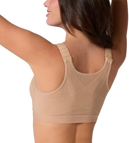 Leonisa Multi-Functional – Posture Corrector Bra Wireless Front Closure Bra for Women Full Coverage