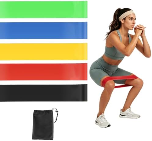 Resistance Bands for Working Out 5-Pack Exercise Bands Resistance Bands Set Elastic Bands for Exercise for Women,Leg Hip Glute Trainingyoga Pilates Physical Therapy