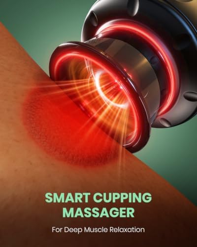 Smart Cupping Therapy Set with Red Light, Heat & Suction (1 Pack)