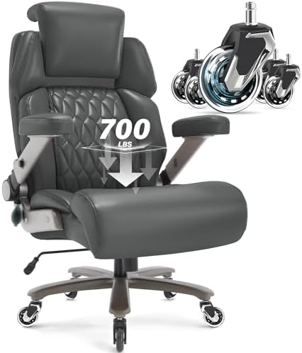 Big and Tall Office Chair 700lbs, Ergonomic High Back Computer Desk Chair