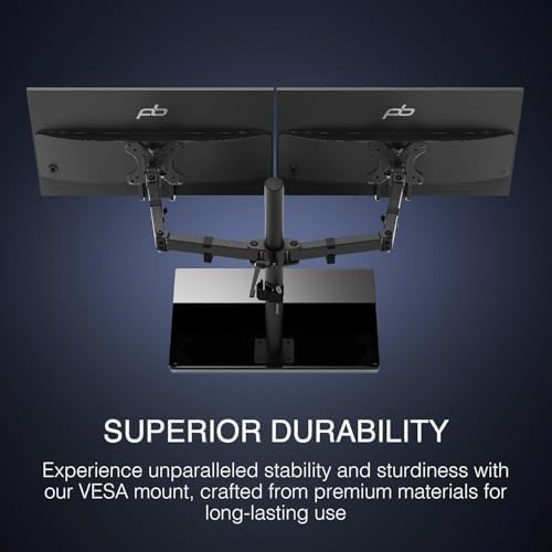 Packard Bell airFrame Dual Monitor Workstation – Two 21.5" Full HD Screens, VESA Mount, 1920x1080, 75Hz, Tilt Adjustable, HDMI/VGA, Slim Bezel – Ideal for Home, Office, Productivity & Light Gaming