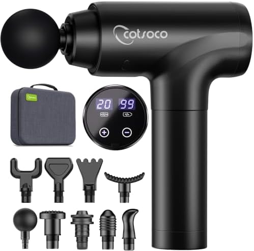 cotsoco Massage Gun Deep Tissue, Muscle Massager, Gifts for Men Women