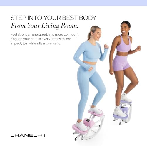 The Rock Stepper - Side to Side Rocking Stepper Machine for Home Workouts - Low Impact Indoor Cardio Leg Glute and Core Training - Quiet Compact Step Rocker Exercise Equipment