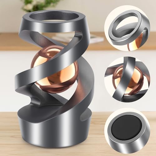 Upgraded Kinetic Spinning Desk Toy, Stress Relief Gadget, Rose Gold