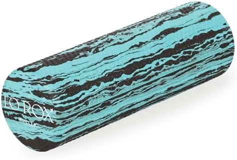 OPTP Lo Rox Travel-Size Foam Roller – Moderately Firm, Round, 12" x 4"