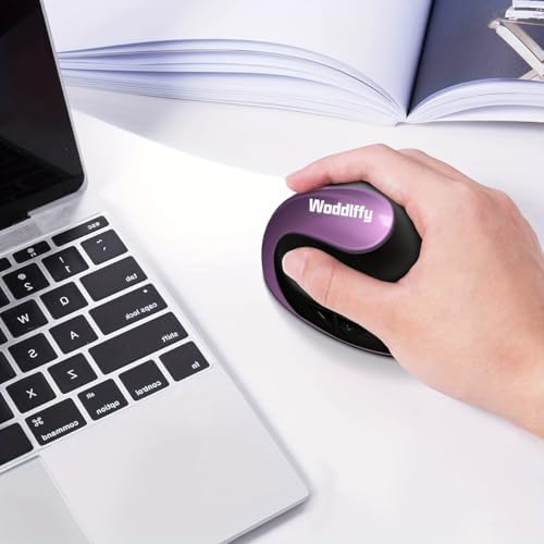Ergonomic Mouse,Vertical Ergonomic Wireless Computer Mouse Purple
