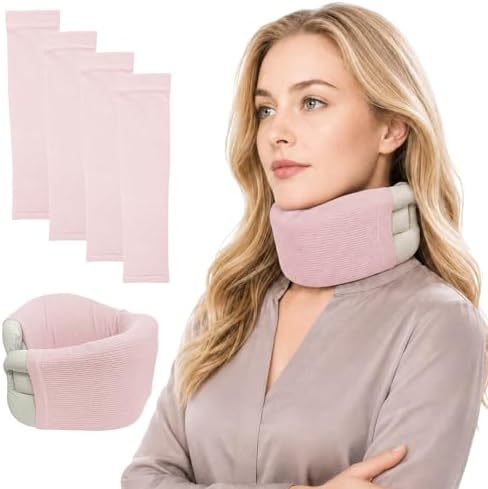 4 Pcs Breathable Neck Brace Covers, Cervical Support Sleeves, Unisex