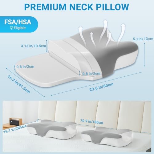 FSA Eligible CPAP Pillow for Users to Reduce Air Leaks & Mask Pressure