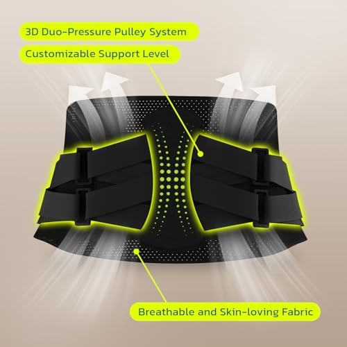 aoFIT Back Brace for Lower Back Pain Relief,Back Support Belt for Women & Men Breathable Design Lower Back Pain Relief for Herniated Disc, Sciatica, Scoliosis