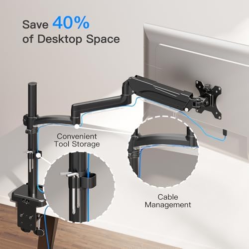 Extra Long Arm Monitor Mount, Fits Max 32" Hold up to 19.8lbs