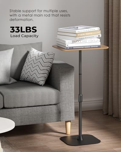 Viozon Floor Laptop Stand for Bed,Laptop Table, Small & Portable Standing Desk with Adjustable Height 26.7"-36.62", Quick Installation for Office,Conference Room,Living Room,Home Office,Bed/Sofa Side