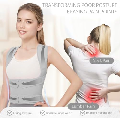 Posture Corrector for Women/Men Adjustable Full Back Brace Support