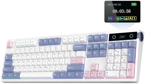 EPOMAKER TH108 PRO Full Size Mechanical Keyboard with Screen & Knob