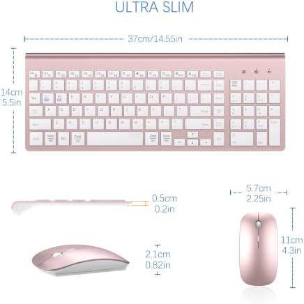 Wireless Keyboard and Mouse Ultra Slim Combo, Dual System - Rose Gold White
