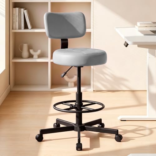 Drafting Chair with Backrest, Tall Desk Chair for Standing Desk