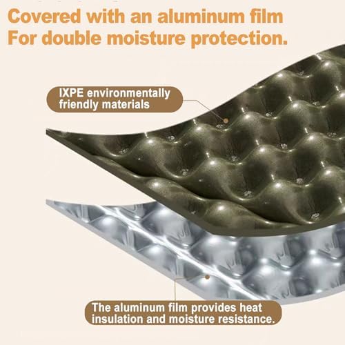 Ultralight Foam Sit Pad, Foldable Waterproof Z Hiking Sitting Pad Insulated Stadium Seat Cushion with Strap for Camping Stadium Outdoor Picnic (Blue)
