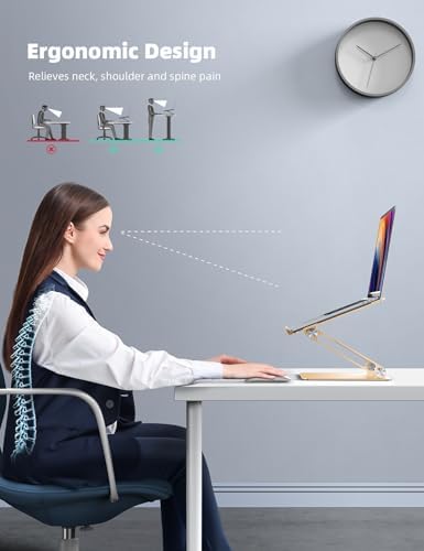 Lamicall Adjustable Laptop Stand for Desk for MacBook Air Pro HP 10-17.3''