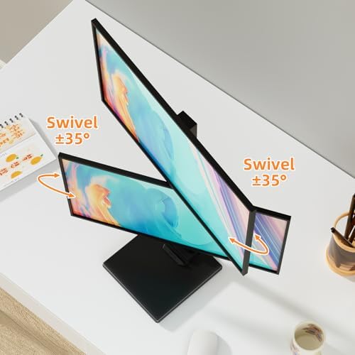 Suptek Dual Monitor Stand with Base for Two 13-36" Screen