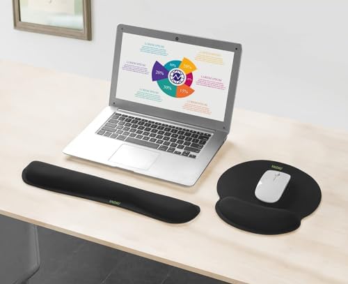 VAGAU Ergonomic Premium Memory Foam Keyboard and Mouse Wrist Rest Pads Set