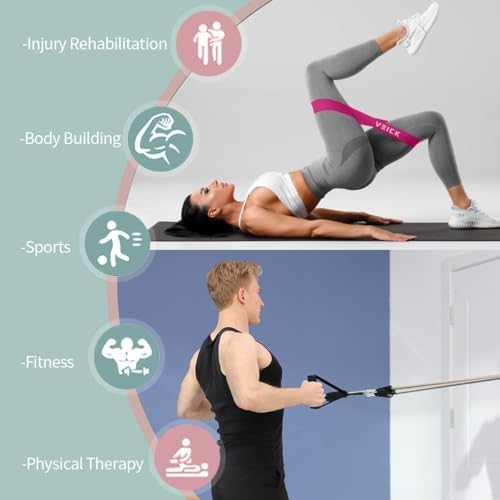 VEICK Resistance Bands with Handles, Exercise Tube Bands Set for Workouts